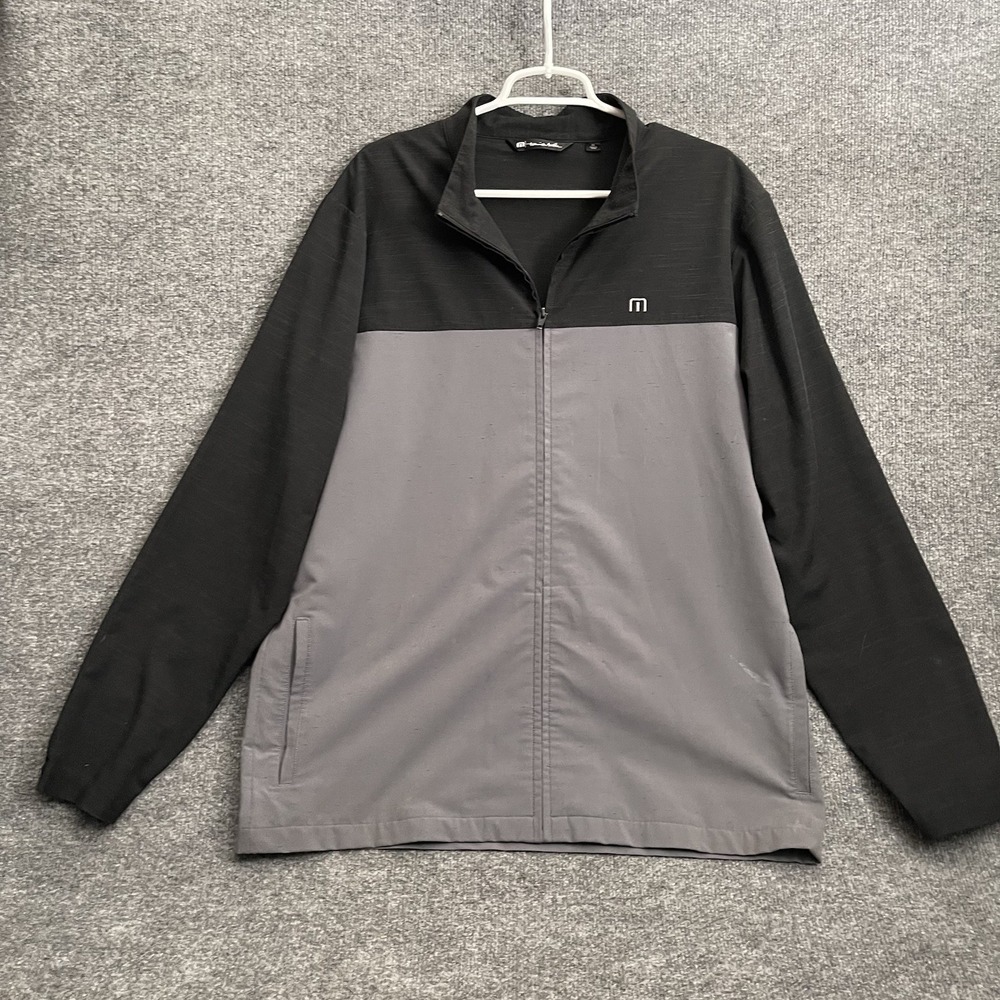 Travis Matthew Wanderlust Jacket Men's Sz XL Full Zip Gray Black